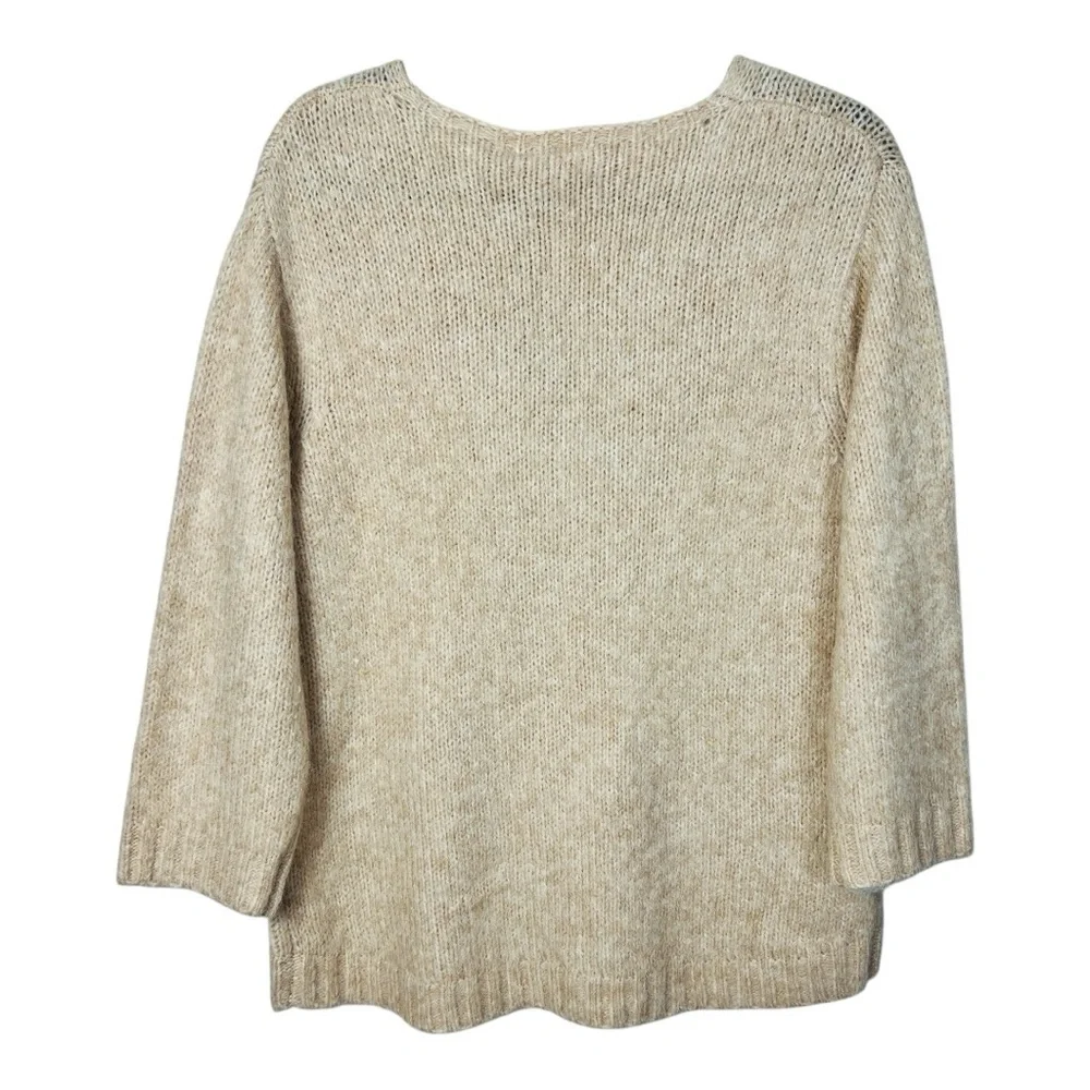 Kaffe KAalioma Smoke Gray Pullover sweater Wool Blend women size M - Picture 7 of 15